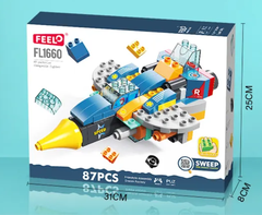 Bộ lắp ghép phát triển tư duy máy bay chiến đấu 87 chi tiếtFL1660