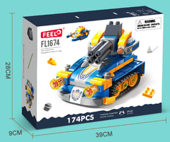 Bộ lắp ghép phát triển tư duy xe tăng chiến đấu 174 chi tiết V FL1674