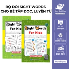 Sách - Bộ đôi Sight Words For Kids cho bé tập đọc, luyện từ