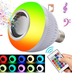Đèn led 12 màu kèm loa bluetooth âm bass siêu trầm có điều khiển