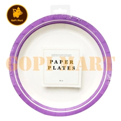 [NB] Đĩa dùng tiệc 18cm UBL màu tím