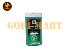 Sữa tắm nước hoa Romano Classic sạch sảng khoái (màu xanh lá) 180g