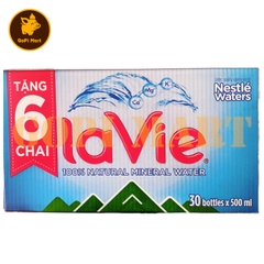 Nước khoáng LaVie vị nguyên bản chai 500ml