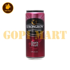 Strongbow lon nước táo lên men vị dâu đen 330ml