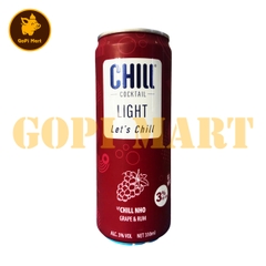 Nước trái cây lên men Chill Cocktail vị nho lon 330ml