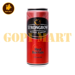 Strongbow lon nước táo lên men dâu đỏ 330ml