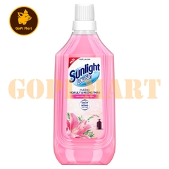 Sunlight nước lau sàn tinh dầu thảo mộc hương Lily và Bạch Trà chai 1kg
