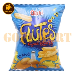 Snack khoai tây vị muối Oishi Flutes gói 35g