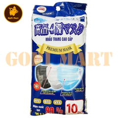 [TH] Khẩu trang y tế 3 màu 4 lớp Kim Sora túi 10 cái