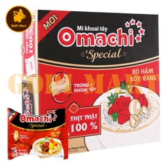 Mì khoai tây Omachi Special bò hầm xốt vang gói 92g (có gói thịt thật)