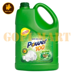 [NB] Nước rửa chén Power 100 Trà xanh can 1,4kg
