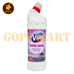 VIM tẩy rửa trắng sáng oải hương than hoạt tính chai 870ml