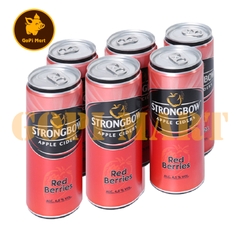 Strongbow lon nước táo lên men dâu đỏ 330ml