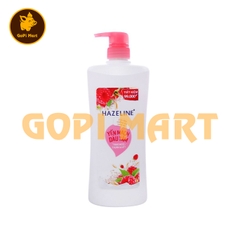 HAZELINE sữa tắm dưỡng sáng yến mạch dâu tằm chai 1 lít