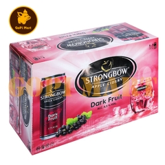 Strongbow lon nước táo lên men vị dâu đen 330ml