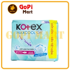 Băng vệ sinh Kotex Max Cool siêu mỏng có cánh 23cm (20 miếng)