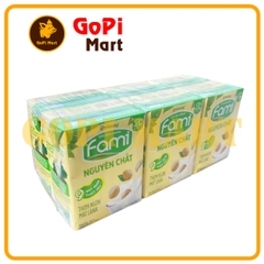 Sữa đậu nành Fami nguyên chất hộp 200ml
