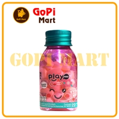 Kẹo ngậm PLAY MORE không đường (sakura peach) 22g