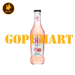 Nước trái cây lên men Chill Cocktail vị Rose & Lychee Vodka Sparkling chai 275ml
