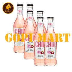 Nước trái cây lên men Chill Cocktail vị Rose & Lychee Vodka Sparkling chai 275ml