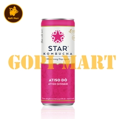 Nước trái cây lên men Kombucha vị atiso đỏ