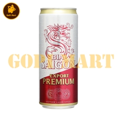 Bia sài gòn Export Premium đỏ 330ml (lon cao)