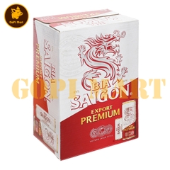 Bia sài gòn Export Premium đỏ 330ml (lon cao)