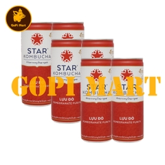 Nước trái cây lên men Kombucha vị lựu đỏ