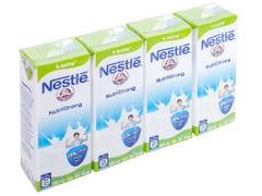 Lốc 4 hộp sữa tiệt trùng ít đường Nestlé NutriStrong 180ml