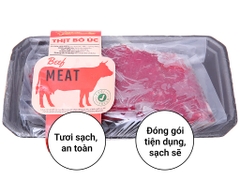 Thăn bò Úc tươi Trung Đồng hút chân không khay 250g