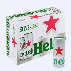 Thùng 24 lon bia Heineken Silver 330ml