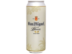Thùng 24 lon bia San Miguel Cerveza Blanca lon 490ml