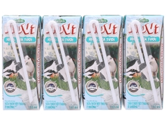 Thùng 48 hộp sữa tươi tiệt trùng Nuvi ít đường 180ml
