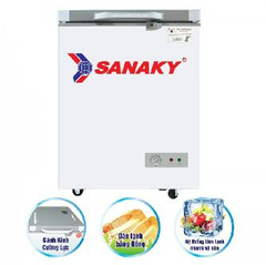 Tủ đông Sanaky VH-1599HYK, 100 lít, tủ trữ sữa mặt kính cường lực