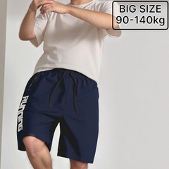Quần Short Thun Thể Thao Nam Big Size Running (90-140kg) - Xanh Chàm - BF.QS.11Ch