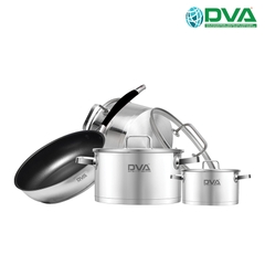 BỘ NỒI CHẢO INOX CAO CẤP DVA A66