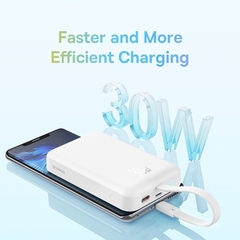 Pin sạc không dây nam châm Baseus Magnetic Mini Power Bank 10000mAh 30W kèm cáp Type C