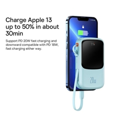 Pin sạc dự phòng Baseus Qpow Pro 20.000mAh 20W cho iPhone, kèm cáp Type C