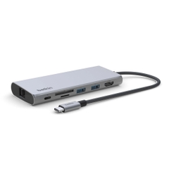 Hub chuyển đổi Belkin USB-C Multimedia 7 in 1, hỗ trợ sạc 100W PD