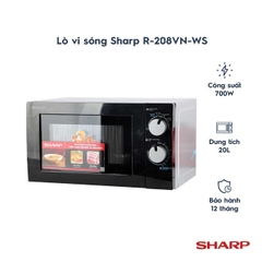 Lò Vi Sóng Sharp R-208VN-WS (20L)