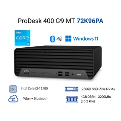 Máy tính để bàn HP Prodesk 400 G9 MT 72K97PA (Core i3-12100/ Ram 8GB/ 256GB SSD/ Windows 11 Home SL)