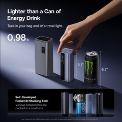 Pin Dự Phòng Baseus EnerGeek GR11 20000mAh 145W Kèm Cáp USB-C Dây Rút