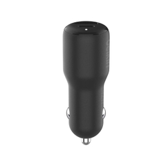 Sạc Ô Tô Hai Cổng 42W Belkin BoostCharge CCB005QCBK, PD + Quick Charge, Chính Hãng