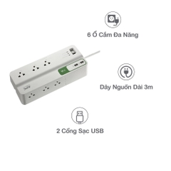 Ổ cắm chống sét APC PM63U-VN