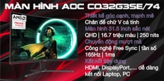 Màn hình cong Gaming AOC CQ32G3SE/74 (31.5 inch/QHD/VA/165Hz/1ms)