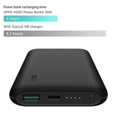 Pin sạc dự phòng Polymer 10.000 mAh Type C PD QC3.0 VOOC 30W OPPO PBV02