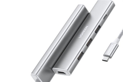 Hub Chuyển Đổi USB-C 5 in 1 Ugreen CM478 – Mở Rộng Cổng Kết Nối, Xuất 4K, Sạc PD 100W