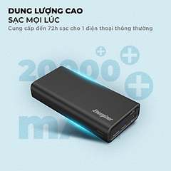Sạc dự phòng Energizer 20,000mAh UE20012PQ