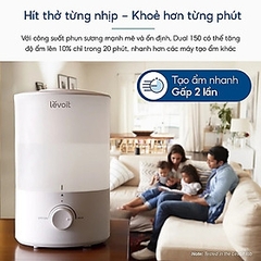 Máy Phun Sương Tạo Ẩm Thông Minh Levoit Dual 150 Ultrasonic | Công Nghệ Phun Siêu Âm 360
