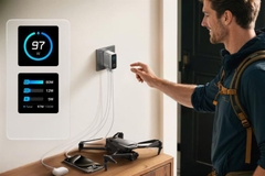 Adapter Sạc Nhanh Anker 2C1A 100W Màn Hình LED Kèm Cáp USB-C B121B